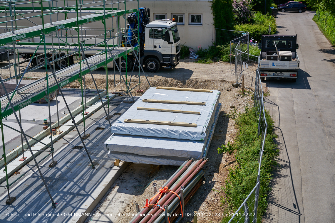 31.05.2023 - Wände für das Haus für Kinder in Neuperlach in München